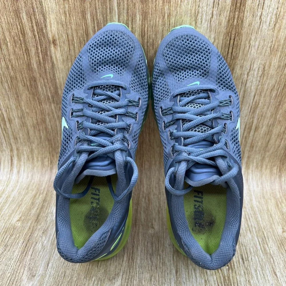 Nike Air Max 2013 Women's Size 8 Armory Slate Volt Running‎ Shoes 555363-437